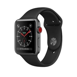 Apple Watch Series 3 (2017) GPS + Cellular 42 mm - Aluminium Space Gray - Bracelet sport Black