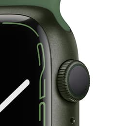 Apple Watch Series 7 (2021) GPS + Cellular 45 mm - Aluminium Green - Bracelet sport Green