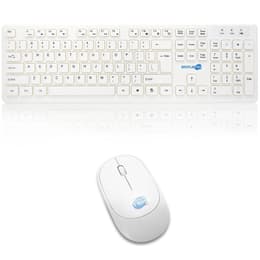 Clavier Simpletek QWERTY Anglais Sans-fil M&K INGLESE US Kit Mouse and Keyboard