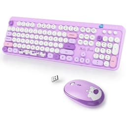 Clavier Simpletek QWERTY Anglais (US) Sans-fil GS104 “Hello Bear” Mouse + Keyboard, Bear design
