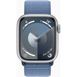 Apple Watch Series 9 (2023) GPS 41 mm - Aluminium Silver - Boucle sport Blue