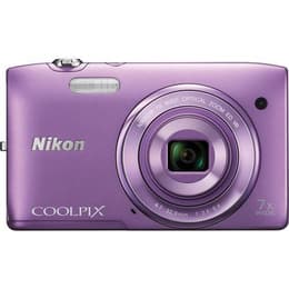 Compact Coolpix S3500 - Mauve + Nikon Nikkor Wide Optical Zoom ED VR 26-182 mm f/3.4-6.4 f/3.4-6.4