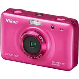 Compact - Nikon Coolpix S30 Rose Nikon Nikkor 3X Optical Zoom Lens 4.1-12.3mm f/3.3-5.9