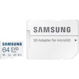Clé USB Carte Mémoire MicroSD Evo Plus 64GB Class 10 - 100 MB/S + Adaptateur SD Samsung