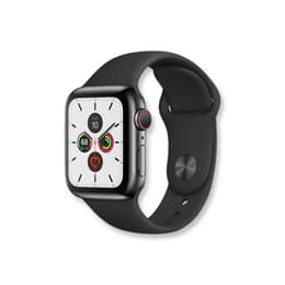 Apple Watch Series SE 2 (2022) GPS 44 mm - Aluminium Silver - Bracelet sport Black
