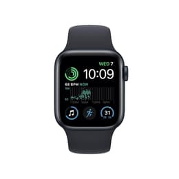Apple Watch Series SE 2 (2022) GPS 44 mm - Aluminium Silver - Bracelet sport Black