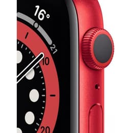 Apple Watch (Series 7) 2021 GPS 41 mm - Aluminium Rouge - Bracelet sport Noir