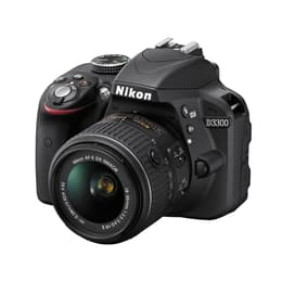 Reflex D3300 - Noir + Nikon AF-S DX Nikkor 55-200mm f/4-5.6G ED VR II f/4-5.6