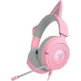 Casque réducteur de bruit gaming filaire avec micro Razer Kraken Kitty V3 X - Rose