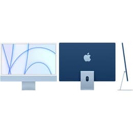 iMac 24" (2021) Apple M1 avec CPU 8 cœurs GPU 7 cœurs - 256 Go SSD - 8 GB QWERTY - Italien Verre standard
