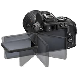 Reflex - Nikon D5300 Noir + Objectif Nikon AF-S DX Nikkor 18-55mm f/3.5-5.6G VR II