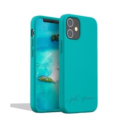 Coque iPhone 12 mini - Matière naturelle - bleue