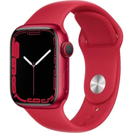 Apple Watch (Series 7) 2021 GPS + Cellular 41 mm - Aluminium Rouge - Boucle sport Rouge