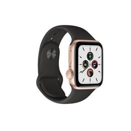 Apple Watch Series SE 1 (2020) GPS + Cellular 40 mm - Aluminium Or - Bracelet sport Black