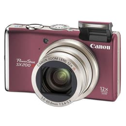 Compact - Canon PowerShot SX200 IS - Bordeaux