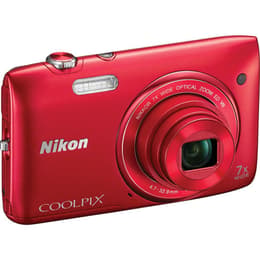 Compact Coolpix S3500 - Noir + Nikon Nikkor 7x Wide Zoom ED VR 4,7-32,9mm f/3,4-6,4 f/3,4-6,4
