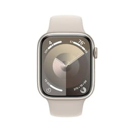 Apple Watch Series 9 (2023) GPS 45 mm - Aluminium Starlight - Bracelet sport Starlight