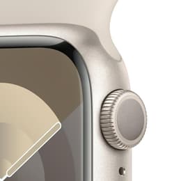 Apple Watch Series 9 (2023) GPS 45 mm - Aluminium Starlight - Bracelet sport Starlight