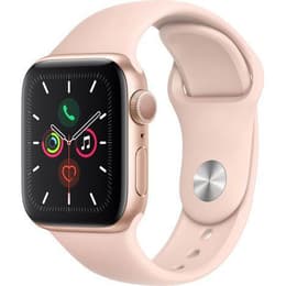 Apple Watch Series 4 (2018) GPS 44 mm - Aluminium Or - Bracelet sport Pink