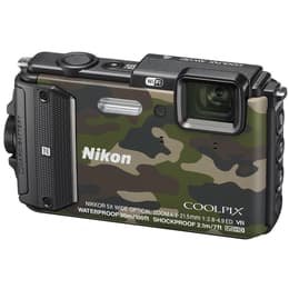 Compact Coolpix AW130 - Militaire camo + Nikon Nikkor 5x Wide Optical Zoom 24-120mm f/2.8-4.9 f/2.8-4.9