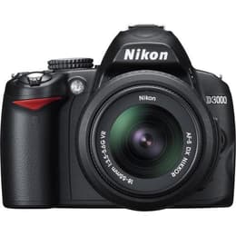 Reflex - Nikon D3000 Noir + Objectif Nikon AF-S DX Nikkor 18-55mm f/3.5-5.6G VR