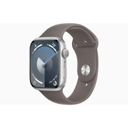 Apple Watch Series 9 (2023) GPS 45 mm - Aluminium Silver - Bracelet sport Gris