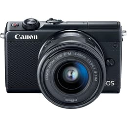 Hybride - Canon EOS M100 - Noir + Objectif Canon Zoom Lens EF-M 15-45 mm f/ 3.5-6.3 IS STM