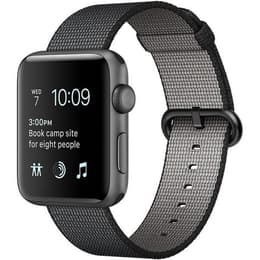 Apple Watch (Series 1) 2016 GPS 42 mm - Aluminium Noir - Nylon tissé Noir