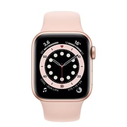 Apple Watch Series 6 (2020) GPS 44 mm - Aluminium Or - Bracelet sport Pink