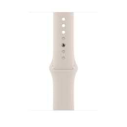 Apple Watch Series 7 (2021) GPS + Cellular 45 mm - Acier inoxydable Silver - Bracelet sport Starlight