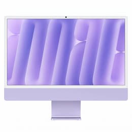 iMac 24" (2024) Apple M4 avec CPU 8 cœurs GPU 8 cœurs - 256 Go SSD - 16 GB AZERTY - Français Verre standard