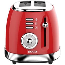 Grille pain Cecotec Toast&Taste 800 Vintage Red 2 fentes -