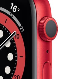 Apple Watch (Series 6) 2020 GPS 40 mm - Aluminium Rouge - Bracelet sport Noir