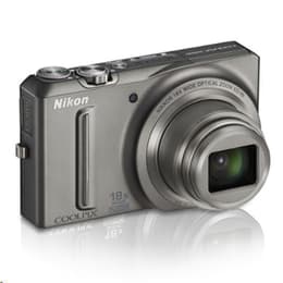 Compact Coolpix S9100 - Gris + Nikon Nikon Nikkor 18x Wide Optical Zoom ED VR 25-450 mm f/3.5-5.9 f/3.5-5.9