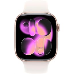 Apple Watch Series 11 (2025) GPS + Cellular 46 mm - Aluminium Or rose - Bracelet sport Pink