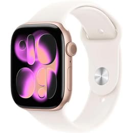 Apple Watch Series 11 (2025) GPS + Cellular 46 mm - Aluminium Or rose - Bracelet sport Pink