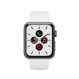 Apple Watch (Series 5) 2019 GPS 44 mm - Aluminium Gris sidéral - Sport Blanc