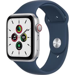 Apple Watch Series SE 1 (2020) GPS + Cellular 44 mm - Aluminium Silver - Bracelet sport Blue