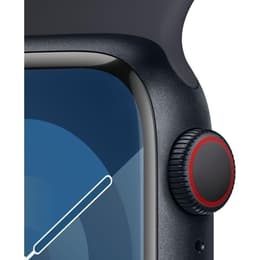Apple Watch Series 9 (2023) GPS + Cellular 45 mm - Aluminium Minuit - Bracelet sport Black