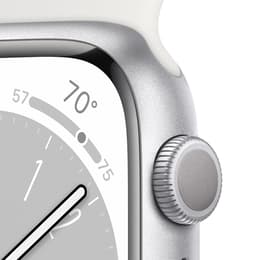 Apple Watch Series 9 (2023) GPS 45 mm - Aluminium Silver - Bracelet sport White