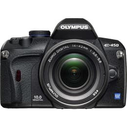 Hybride Olympus E450 + Objectif Olympus 14-42mm f/3,5 - 5,6 ED - Noir