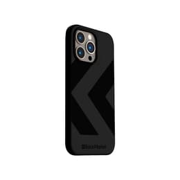 Coque Back Market iPhone 13 Pro et écran de protection - Plastique recyclé - Noir (Chevron)