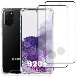 Coque Galaxy S20+/Galaxy S20+ 5G et 2 écrans de protection - Plastique recyclé - Transparent