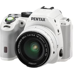 Reflex K-M - Blanc + Panasonic Pentax SMC Pentax-DA L ED WR f/3.5-5.6 + f/4-5.6