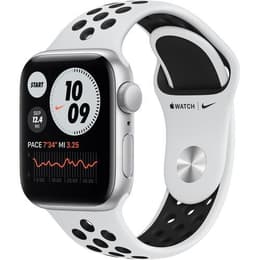 Apple Watch Series SE 1 (2020) GPS 40 mm - Aluminium Silver - Bracelet sport Nike Blanc/Noir