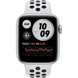 Apple Watch Series SE 1 (2020) GPS 40 mm - Aluminium Silver - Bracelet sport Nike Blanc/Noir