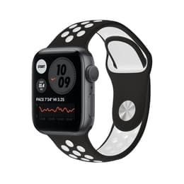 Apple Watch (Series 6) 2020 GPS 40 mm - Aluminium Gris sidéral - Bracelet sport Nike Noir/Blanc