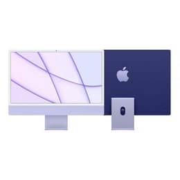 iMac 24" (2021) Apple M1 avec CPU 8 cœurs GPU 8 cœurs - 256 Go SSD - 8 GB QWERTZ - Allemand Verre standard