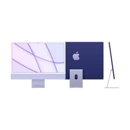 iMac 24" (2021) Apple M1 avec CPU 8 cœurs GPU 8 cœurs - 256 Go SSD - 8 GB QWERTZ - Allemand Verre standard