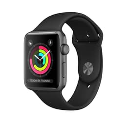 Apple Watch (Series 4) 2018 GPS 40 mm - Aluminium Gris sidéral - Boucle sport Noir